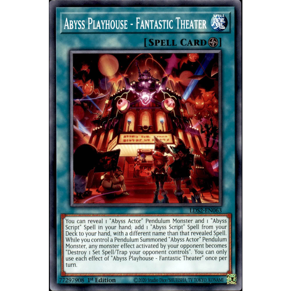 Abyss Playhouse - Fantastic Theater LDS2-EN063 Yu-Gi-Oh! Card from the Legendary Duelists: Season 2 Set