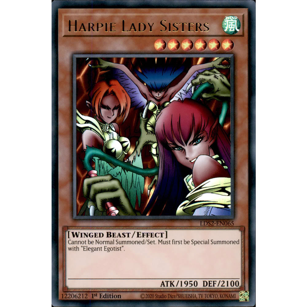 Harpie Lady Sisters LDS2-EN065 Yu-Gi-Oh! Card from the Legendary Duelists: Season 2 Set