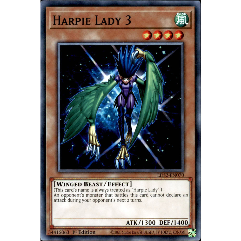 Harpie Lady 3 LDS2-EN070 Yu-Gi-Oh! Card from the Legendary Duelists: Season 2 Set