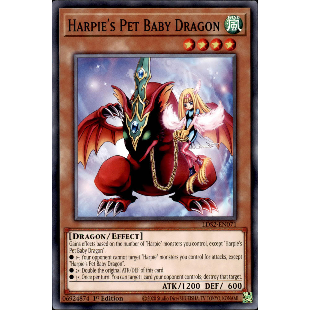 Harpie's Pet Baby Dragon LDS2-EN071 Yu-Gi-Oh! Card from the Legendary Duelists: Season 2 Set