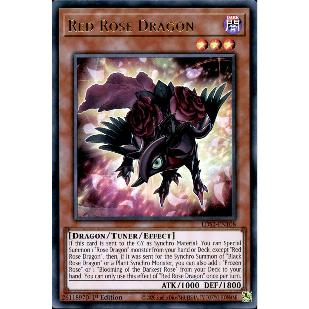 Red Rose Dragon LDS2-EN108 Yu-Gi-Oh! Card from the Legendary Duelists: Season 2 Set