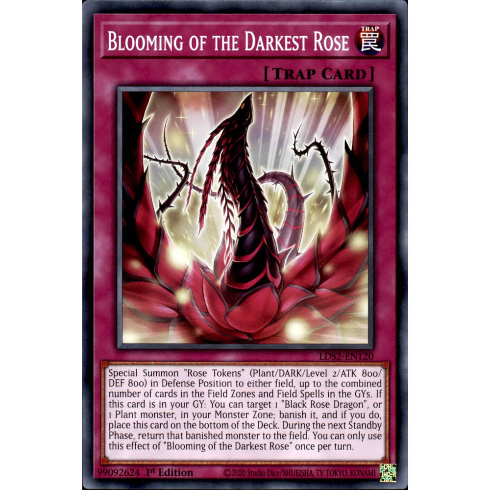 Blooming of the Darkest Rose LDS2-EN120 Yu-Gi-Oh! Card from the Legendary Duelists: Season 2 Set