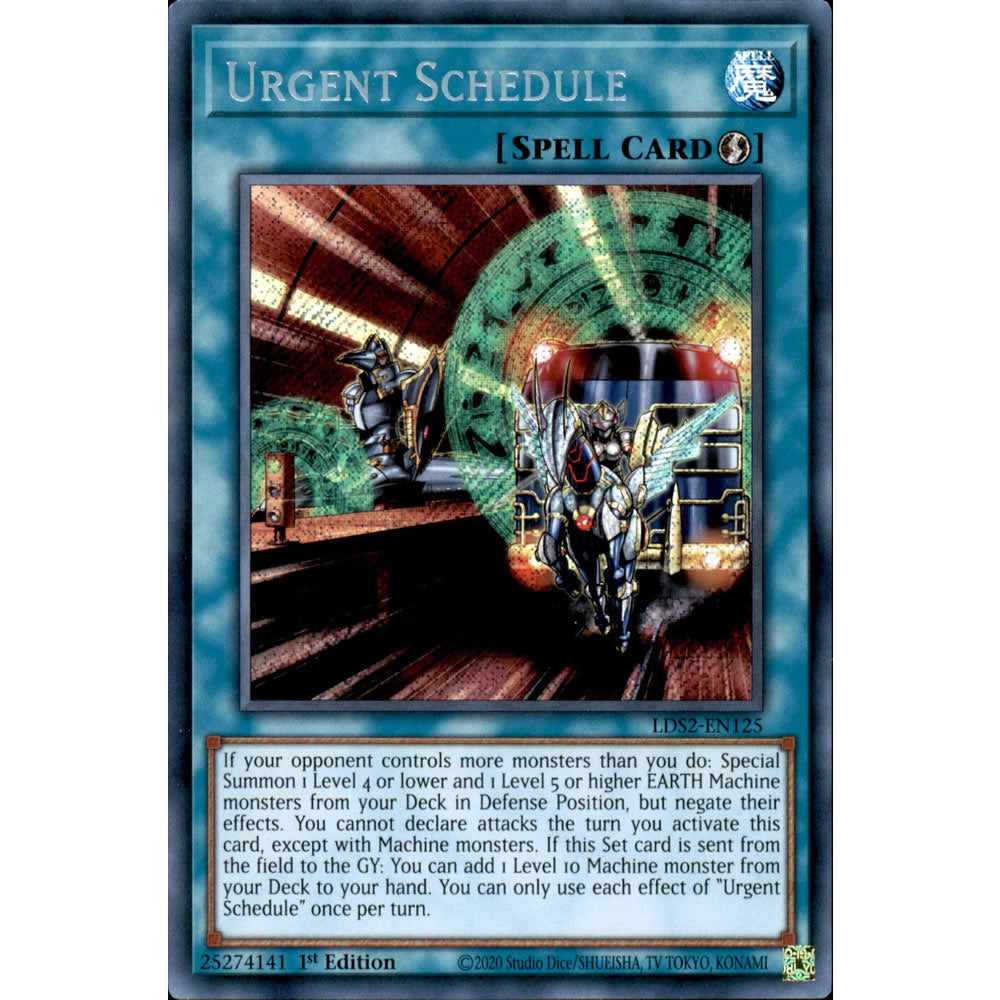 Urgent Schedule LDS2-EN125 Yu-Gi-Oh! Card from the Legendary Duelists: Season 2 Set