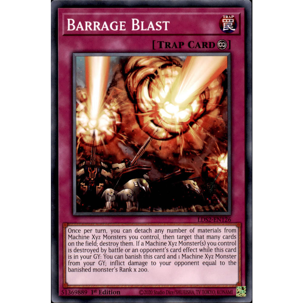 Barrage Blast LDS2-EN126 Yu-Gi-Oh! Card from the Legendary Duelists: Season 2 Set