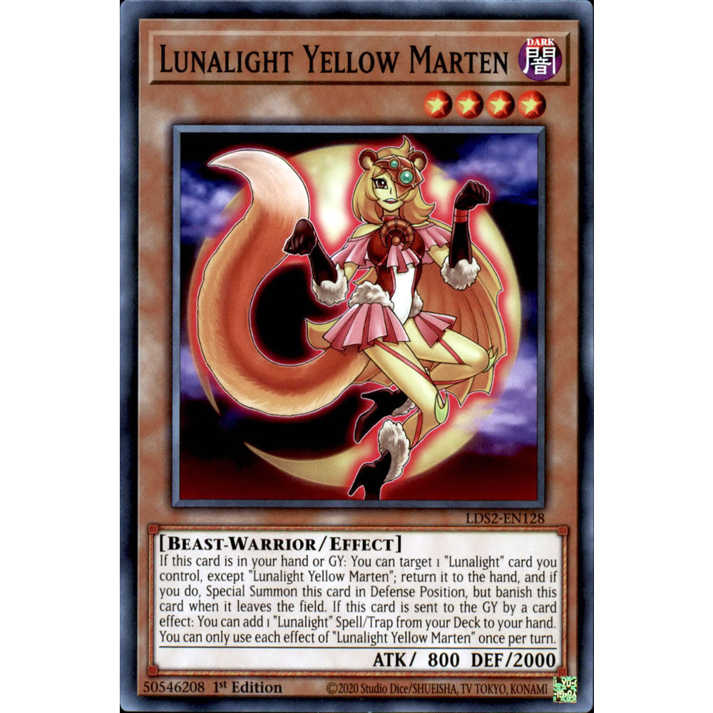 Lunalight Yellow Marten LDS2-EN128 Yu-Gi-Oh! Card from the Legendary Duelists: Season 2 Set