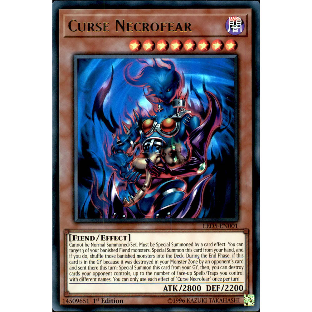 Curse Necrofear LED5-EN001 Yu-Gi-Oh! Card