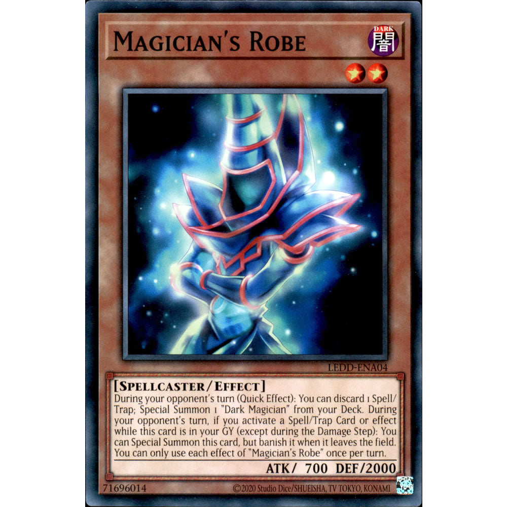 Magician's Robe LEDD-ENA04 Yu-Gi-Oh! Card - Deckboosters Magician's Robe LEDD-ENA04 Yu-Gi-Oh! Card - Deckboosters