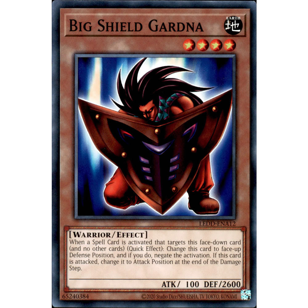 shield yugioh card Big Shield Gardna LEDD-ENA12 Yu-Gi-Oh! Card