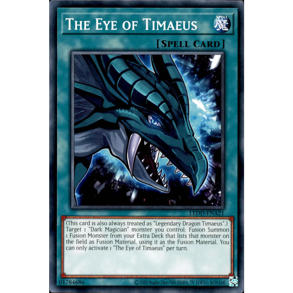 The Eye of Timaeus LEDD-ENA21 Yu-Gi-Oh! Card The Eye of Timaeus LEDD-ENA21 Yu-Gi-Oh! Card