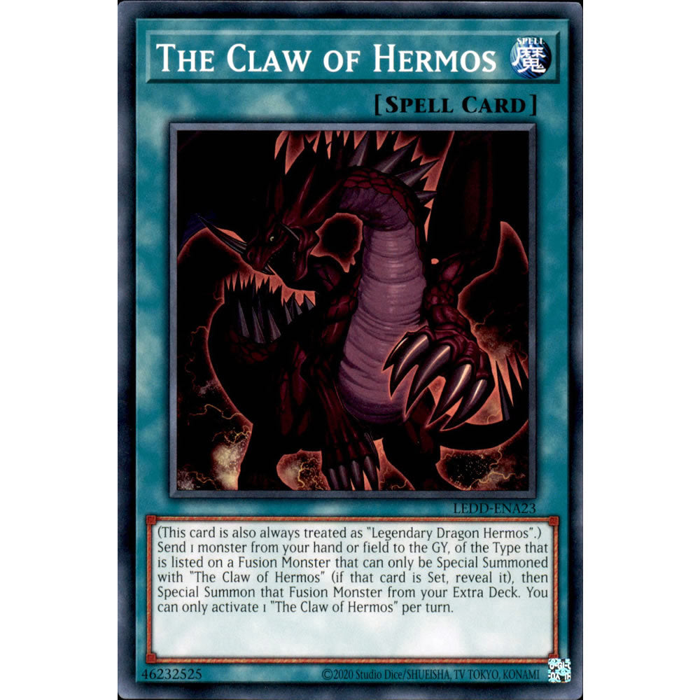 The Claw of Hermos LEDD-ENA23 Yu-Gi-Oh! Card The Claw of Hermos LEDD-ENA23 Yu-Gi-Oh! Card