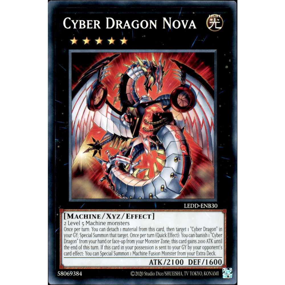 Cyber Dragon Nova LEDD-ENB30 Yu-Gi-Oh! Card - Deckboosters Cyber Dragon Nova LEDD-ENB30 Yu-Gi-Oh! Card - Deckboosters