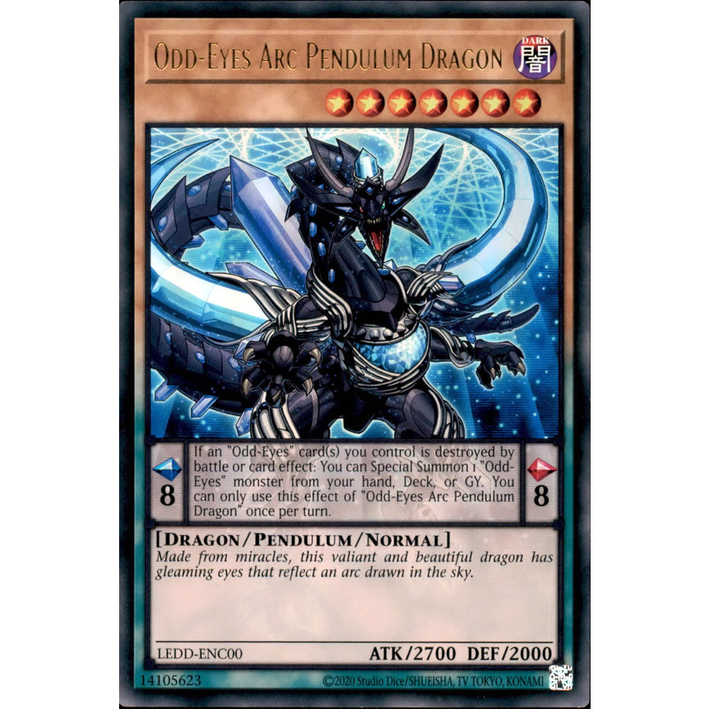 Odd-Eyes Arc Pendulum Dragon LEDD-ENC00 Yu-Gi-Oh! Card Odd-Eyes Arc Pendulum Dragon LEDD-ENC00 Yu-Gi-Oh! Card