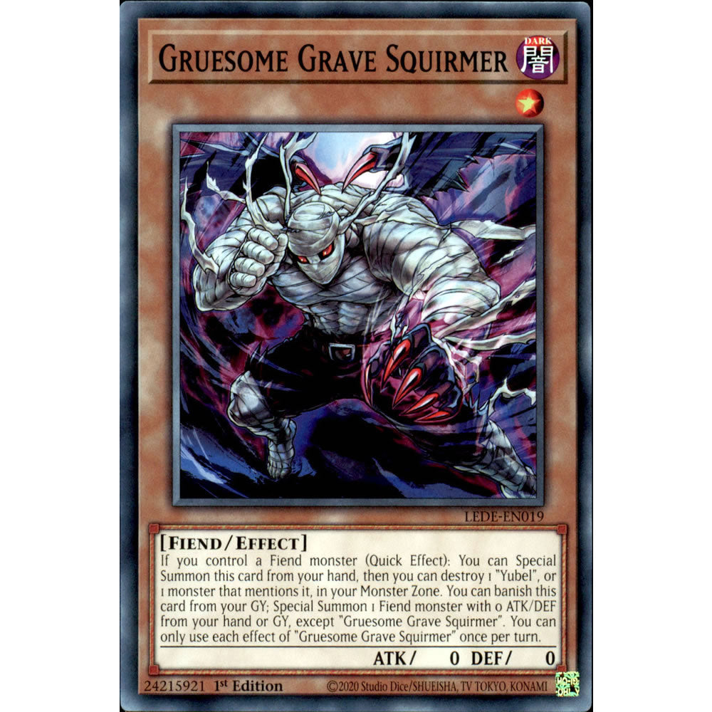 Gruesome Grave Squirmer LEDE-EN019 Yu-Gi-Oh! Card from the Legacy of Destruction Set