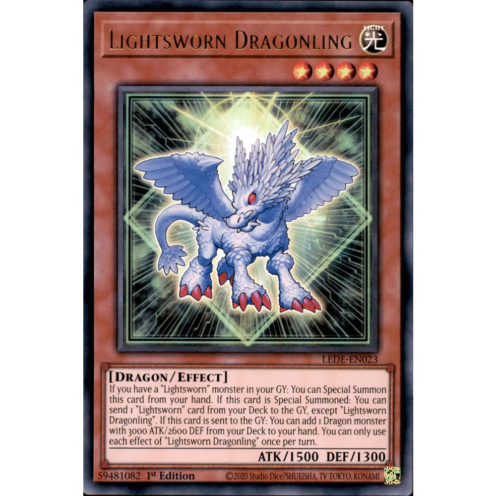 Lightsworn Dragonling LEDE-EN023 Yu-Gi-Oh! Card from the Legacy of Destruction Set