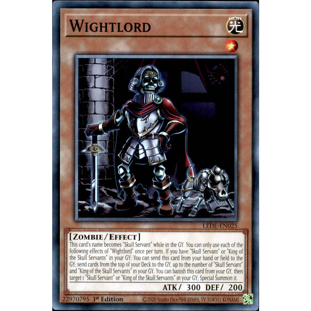 Wightlord LEDE-EN025 Yu-Gi-Oh! Card from the Legacy of Destruction Set