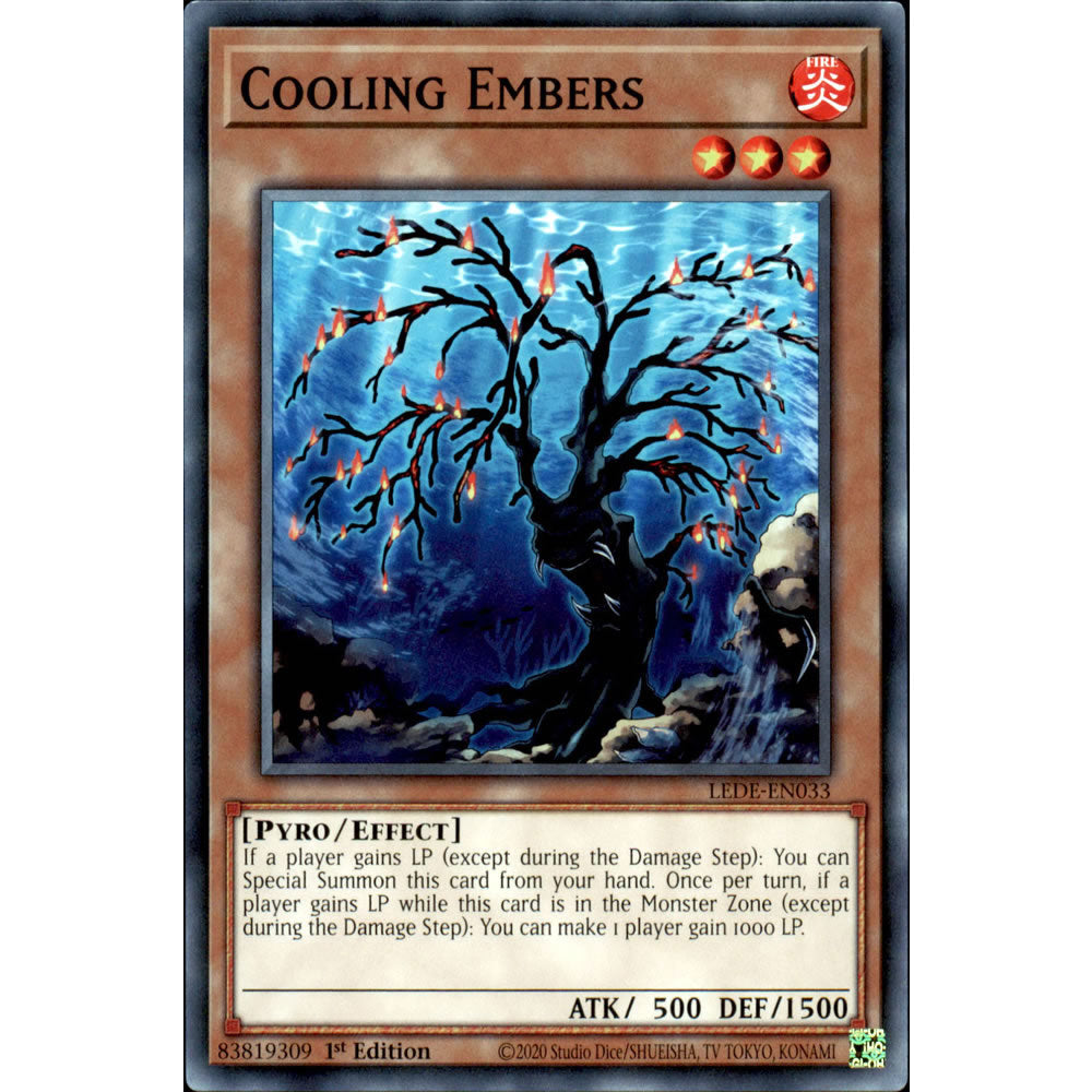 Cooling Embers LEDE-EN033 Yu-Gi-Oh! Card from the Legacy of Destruction Set