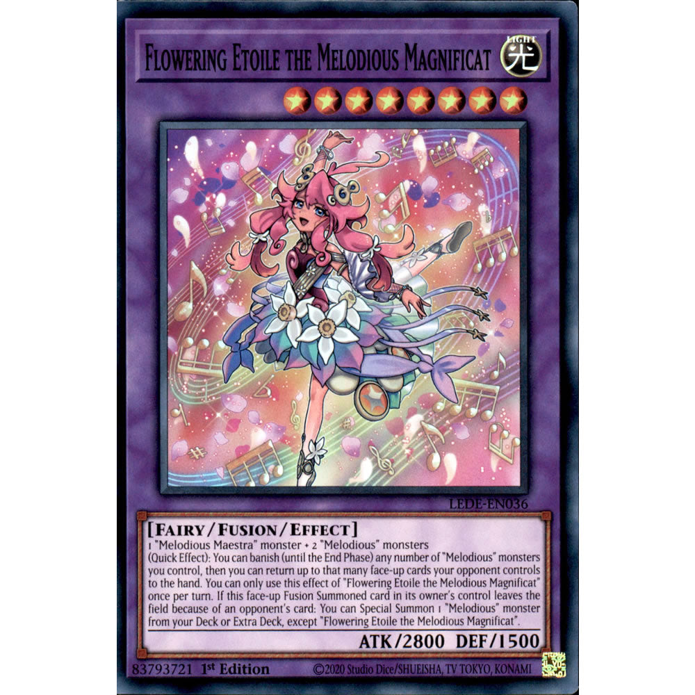 Flowering Etoile the Melodious Magnificat LEDE-EN036 Yu-Gi-Oh! Card from the Legacy of Destruction Set