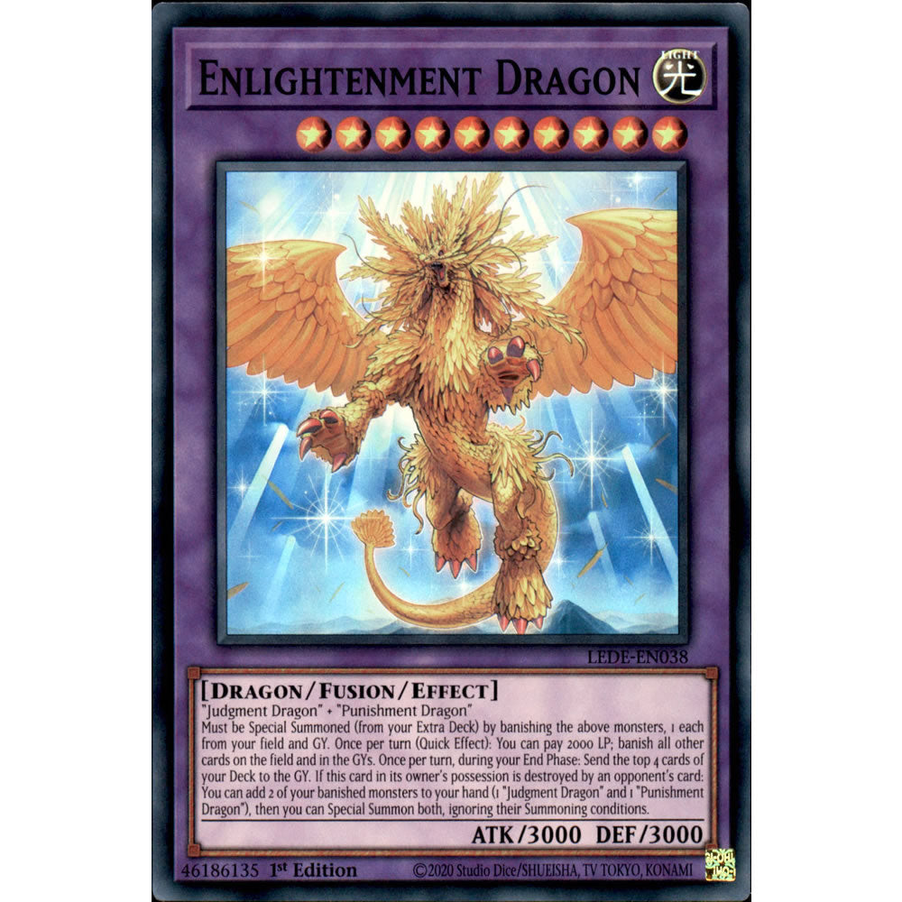 Enlightenment Dragon LEDE-EN038 Yu-Gi-Oh! Card from the Legacy of Destruction Set
