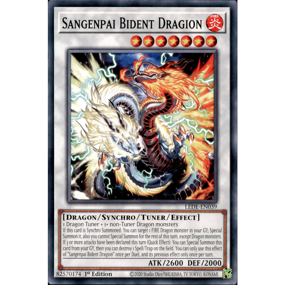 Sangenpai Bident Dragion LEDE-EN039 Yu-Gi-Oh! Card from the Legacy of Destruction Set