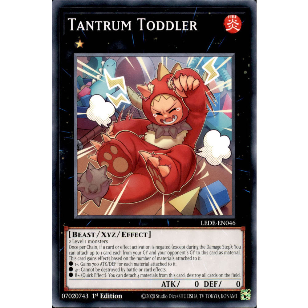 Tantrum Toddler LEDE-EN046 Yu-Gi-Oh! Card from the Legacy of Destruction Set
