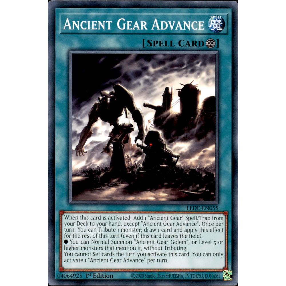 Ancient Gear Advance LEDE-EN055 Yu-Gi-Oh! Card from the Legacy of Destruction Set
