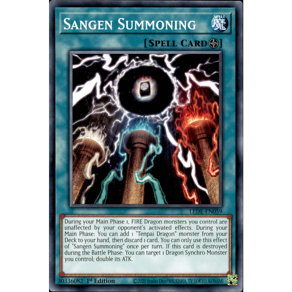 Sangen Summoning LEDE-EN059 Yu-Gi-Oh! Card from the Legacy of Destruction Set