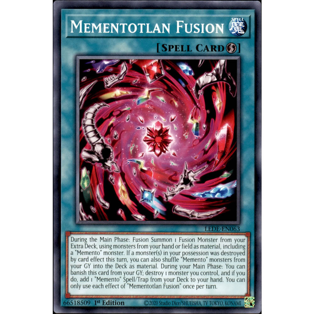 Mementotlan Fusion LEDE-EN063 Yu-Gi-Oh! Card from the Legacy of Destruction Set