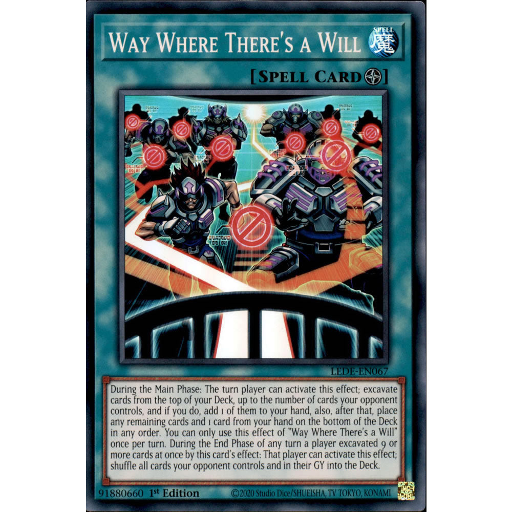 Way Where There's a Will LEDE-EN067 Yu-Gi-Oh! Card from the Legacy of Destruction Set
