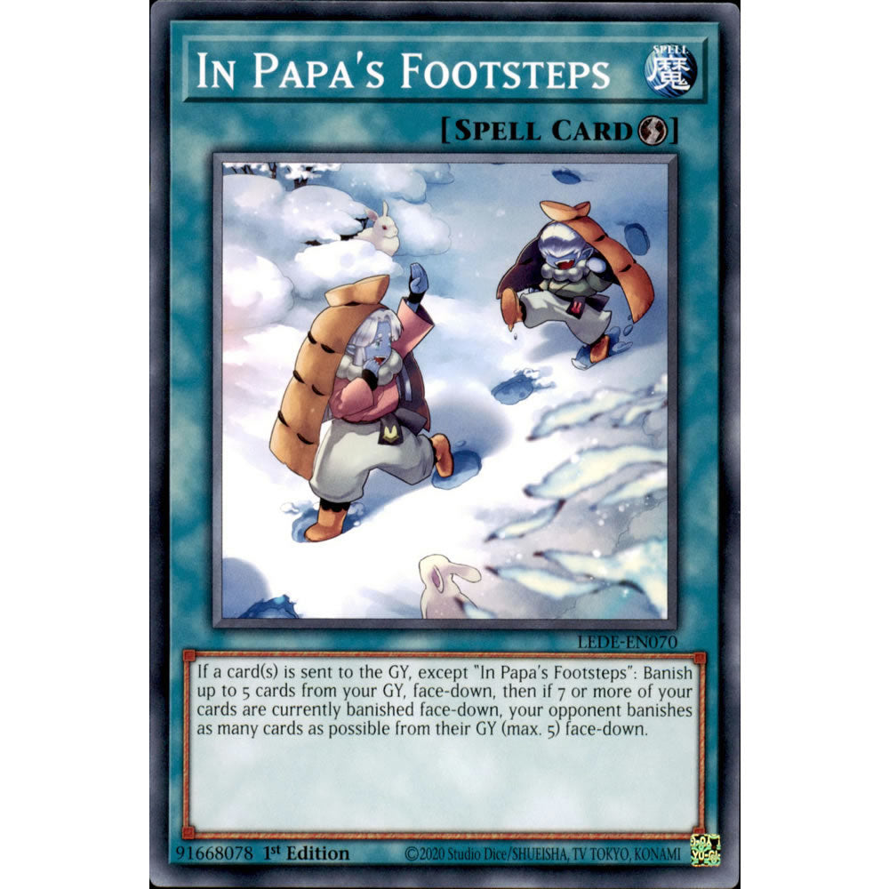 In Papa's Footsteps LEDE-EN070 Yu-Gi-Oh! Card from the Legacy of Destruction Set