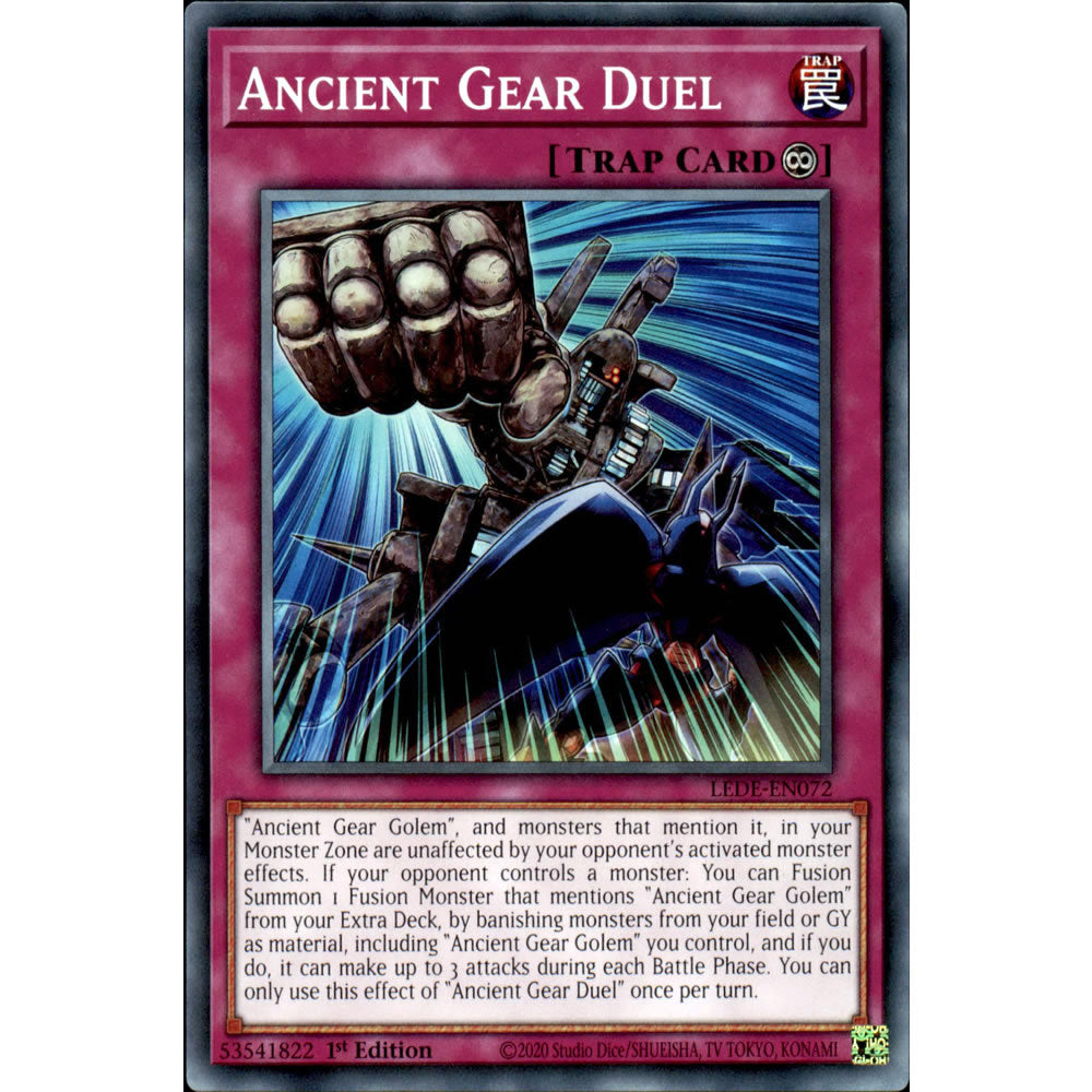 Ancient Gear Duel LEDE-EN072 Yu-Gi-Oh! Card from the Legacy of Destruction Set