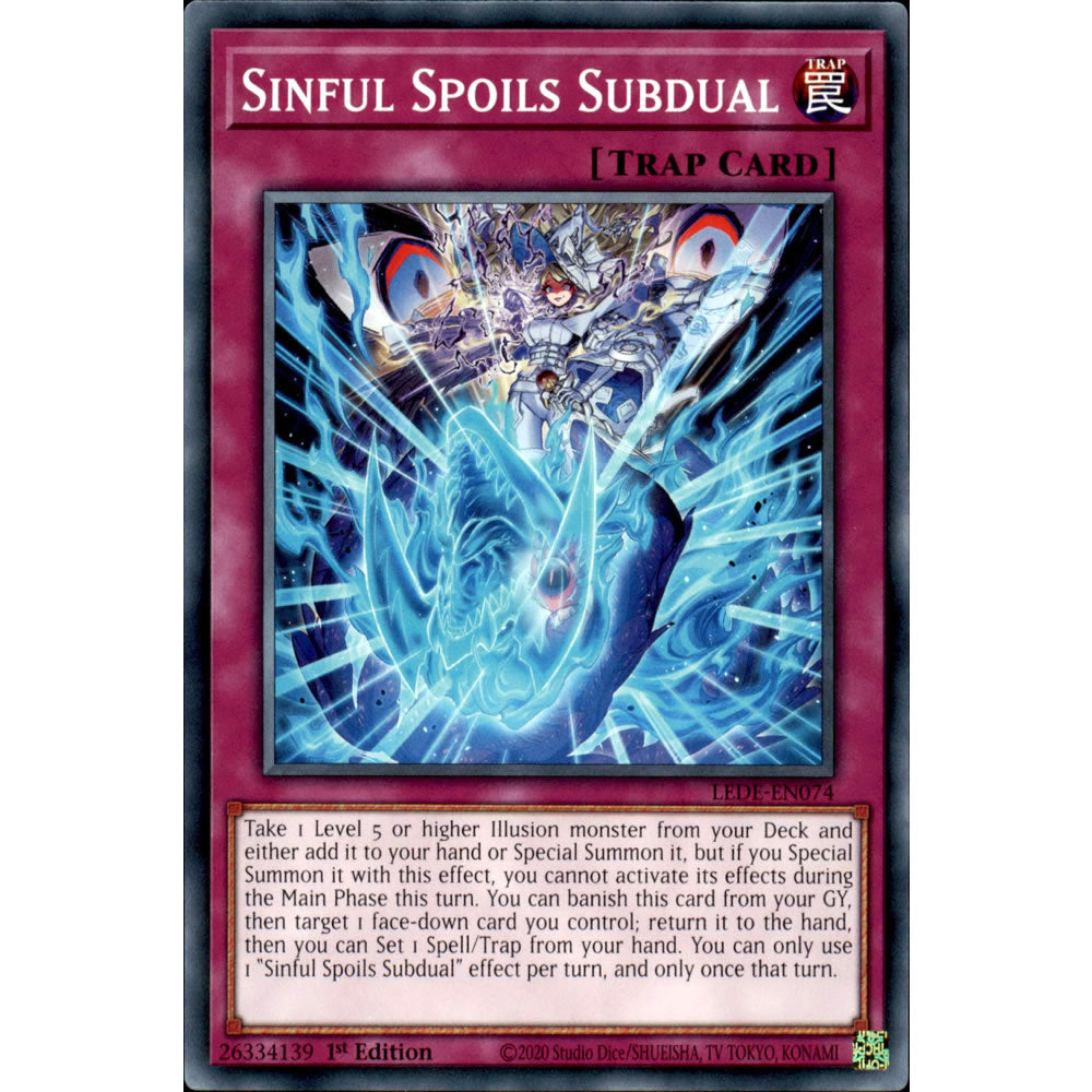 Sinful Spoils Subdual LEDE-EN074 Yu-Gi-Oh! Card from the Legacy of Destruction Set