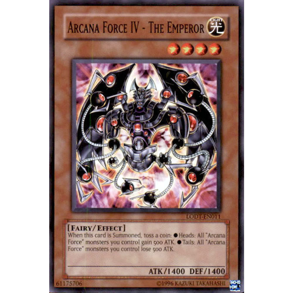 Arcana Force IV - The Emperor LODT-EN011 Yu-Gi-Oh! Card from the Light of Destruction Set