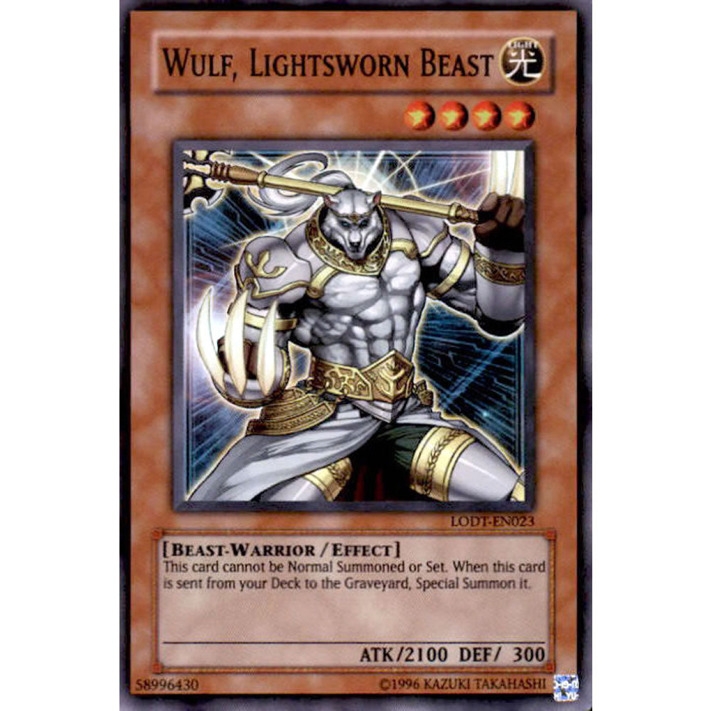 Wulf, Lightsworn Beast LODT-EN023 Yu-Gi-Oh! Card from the Light of Destruction Set