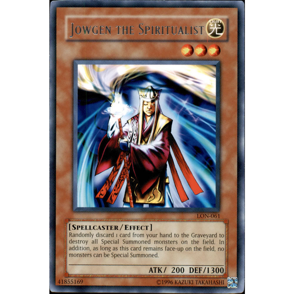 Jowgen the Spiritualist LON-061 Yu-Gi-Oh! Card from the Labyrinth of Nightmare Set