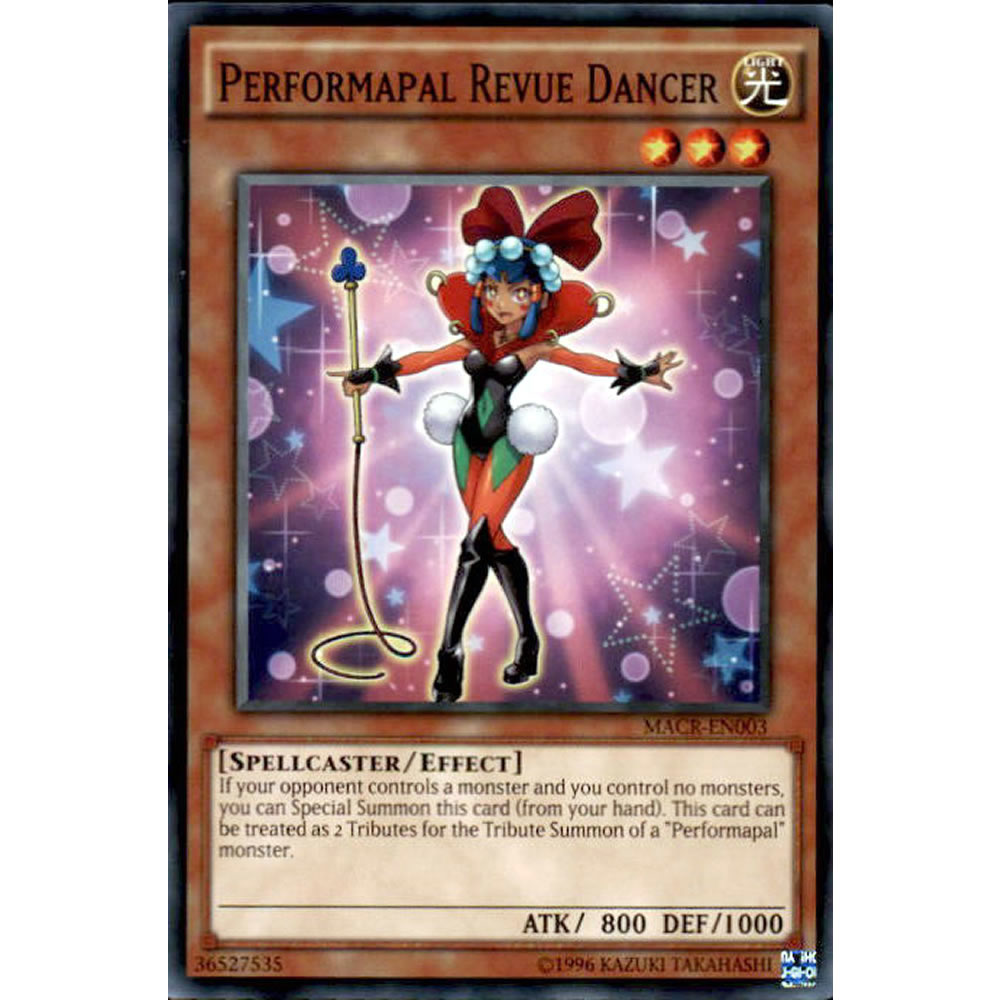 Performapal Revue Dancer MACR-EN003 Yu-Gi-Oh! Card from the Maximum Crisis Set
