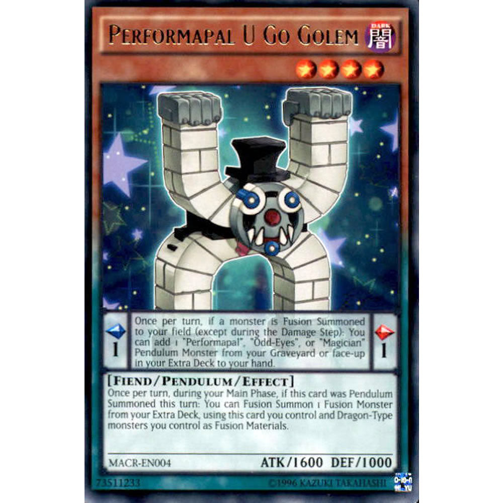 Performapal U Go Golem MACR-EN004 Yu-Gi-Oh! Card from the Maximum Crisis Set