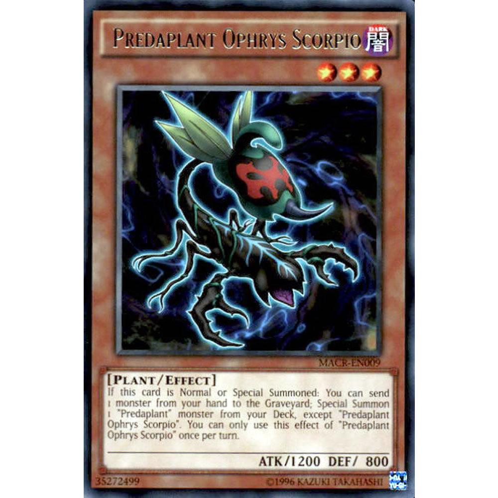 Predaplant Ophrys Scorpio MACR-EN009 Yu-Gi-Oh! Card from the Maximum Crisis Set