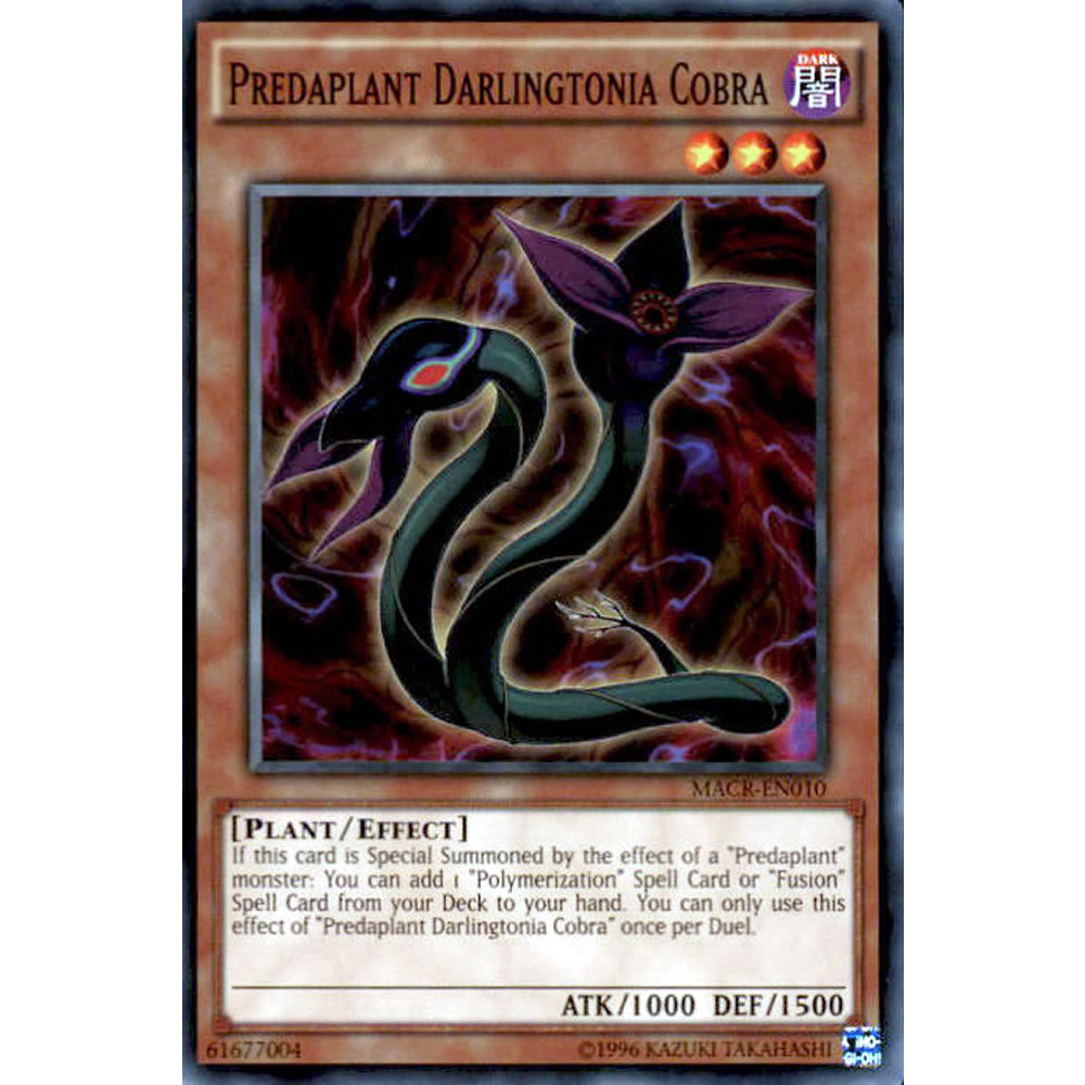 Predaplant Darlingtonia Cobra MACR-EN010 Yu-Gi-Oh! Card from the Maximum Crisis Set