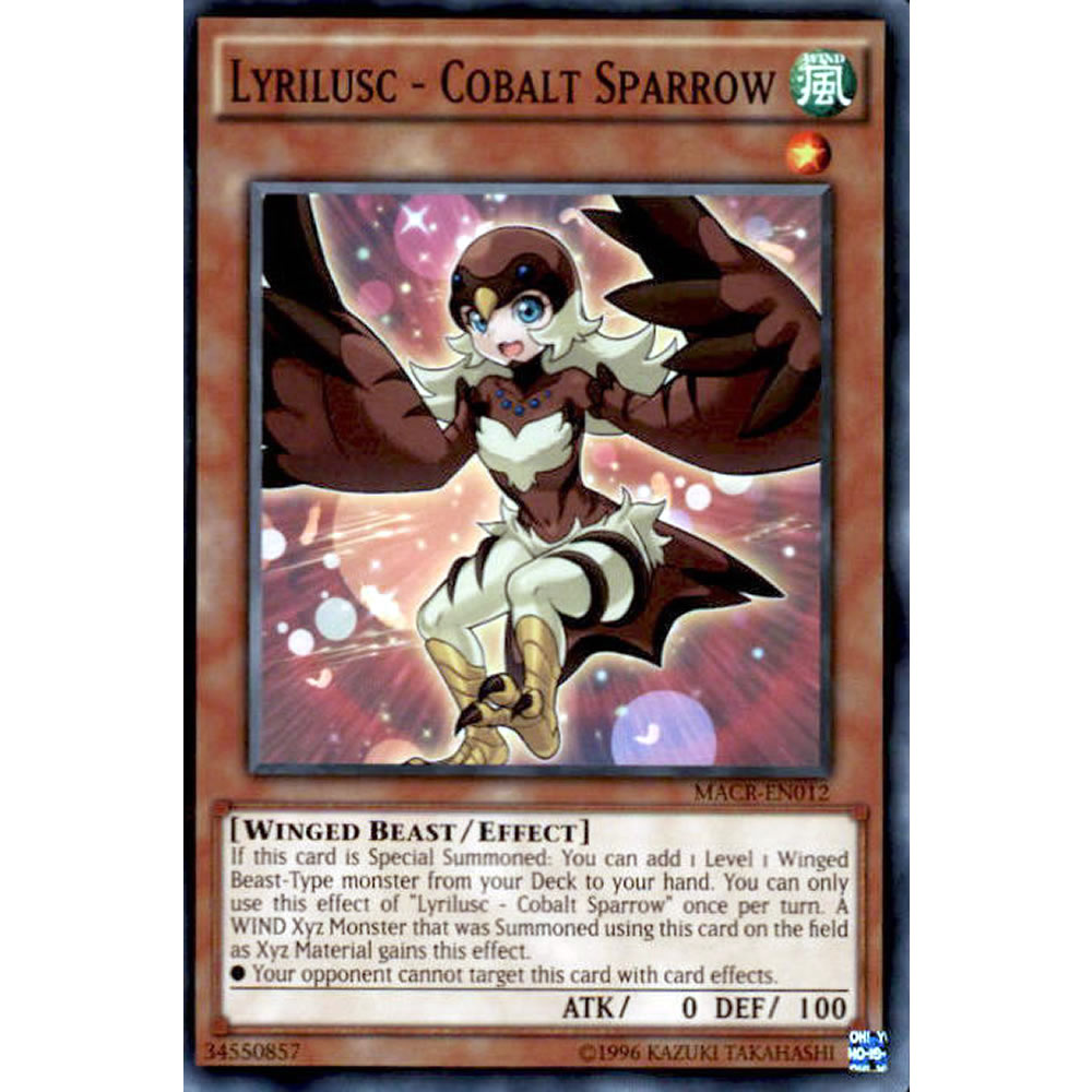 Lyrilusc - Cobalt Sparrow MACR-EN012 Yu-Gi-Oh! Card from the Maximum Crisis Set