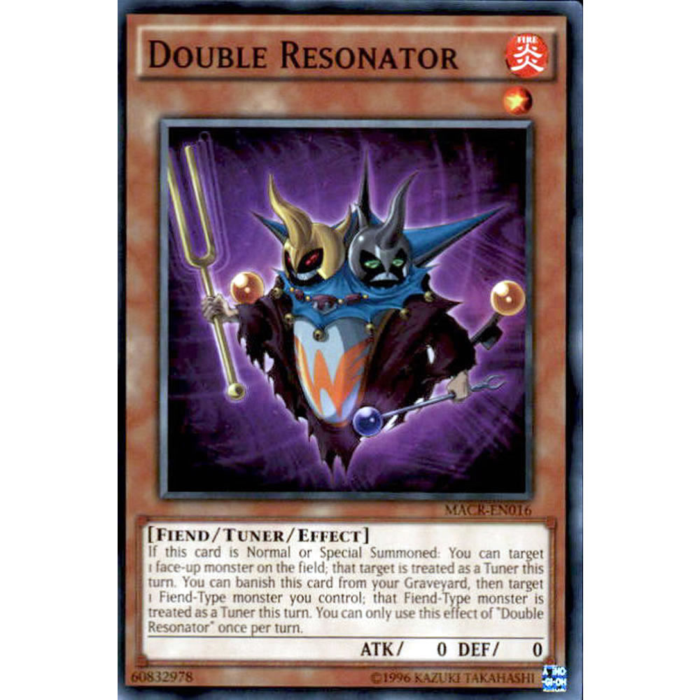 Double Resonator MACR-EN016 Yu-Gi-Oh! Card from the Maximum Crisis Set
