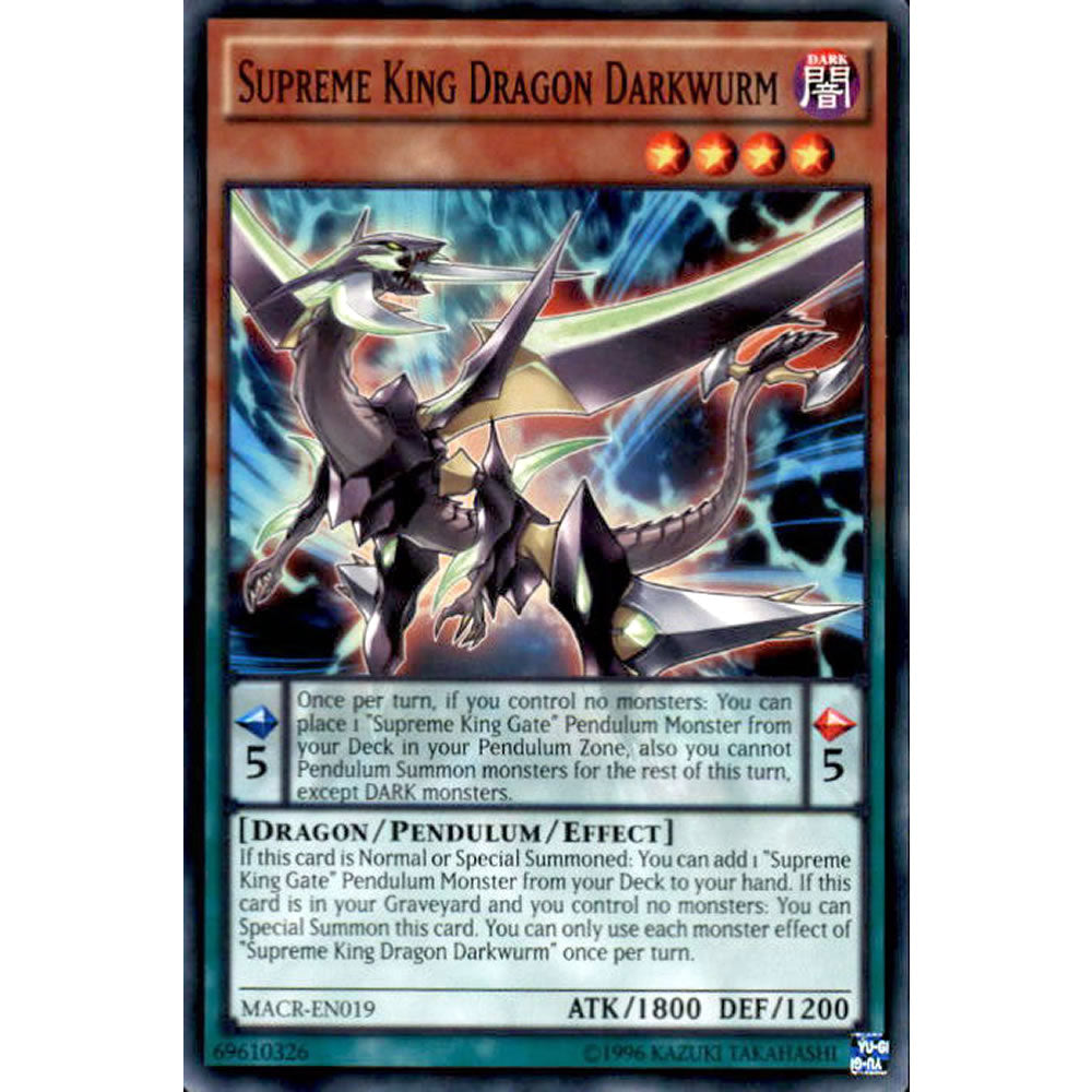 Supreme King Dragon Darkwurm MACR-EN019 Yu-Gi-Oh! Card from the Maximum Crisis Set