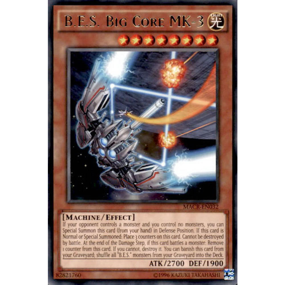 B.E.S. Big Core MK-3 MACR-EN032 Yu-Gi-Oh! Card from the Maximum Crisis Set