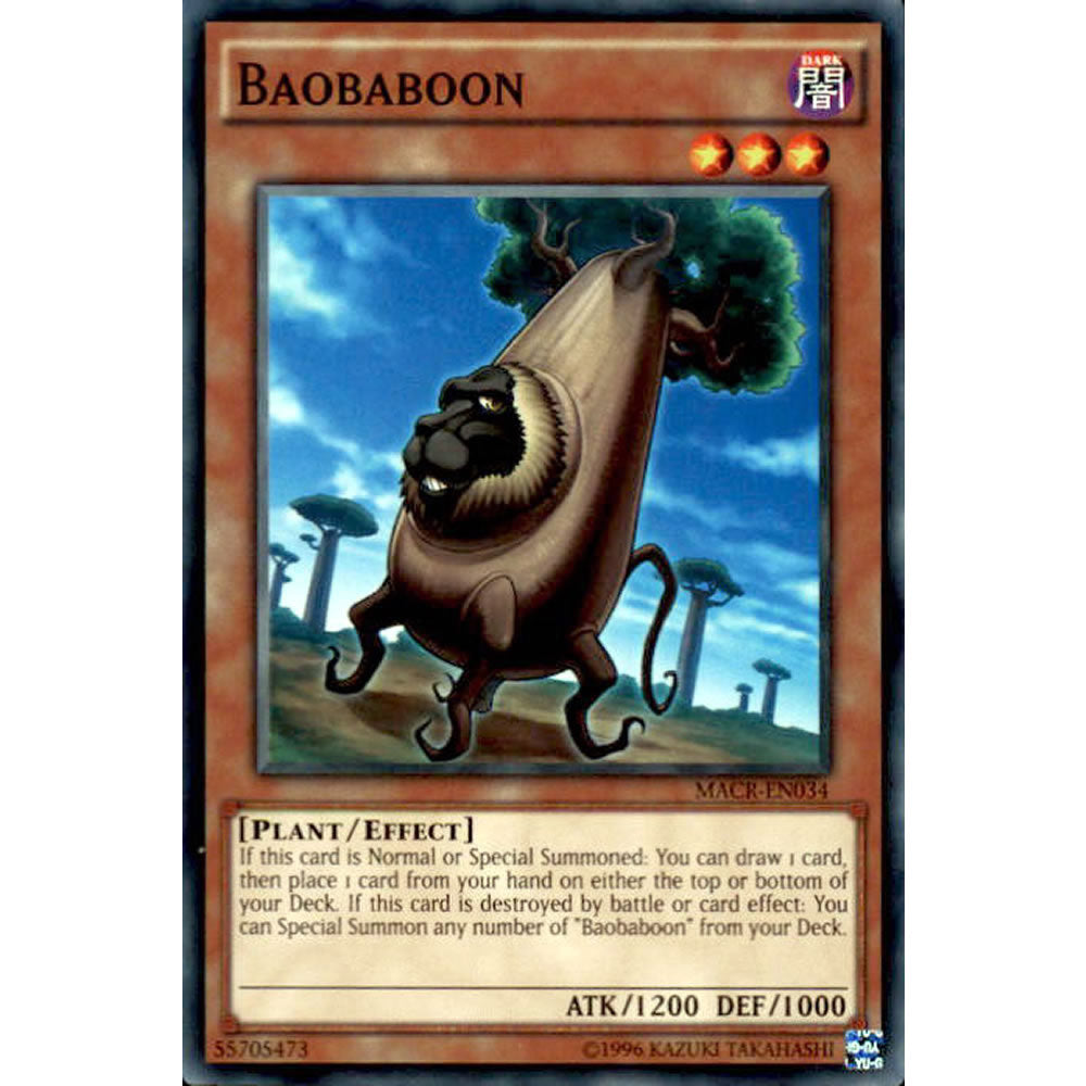 Baobaboon MACR-EN034 Yu-Gi-Oh! Card from the Maximum Crisis Set