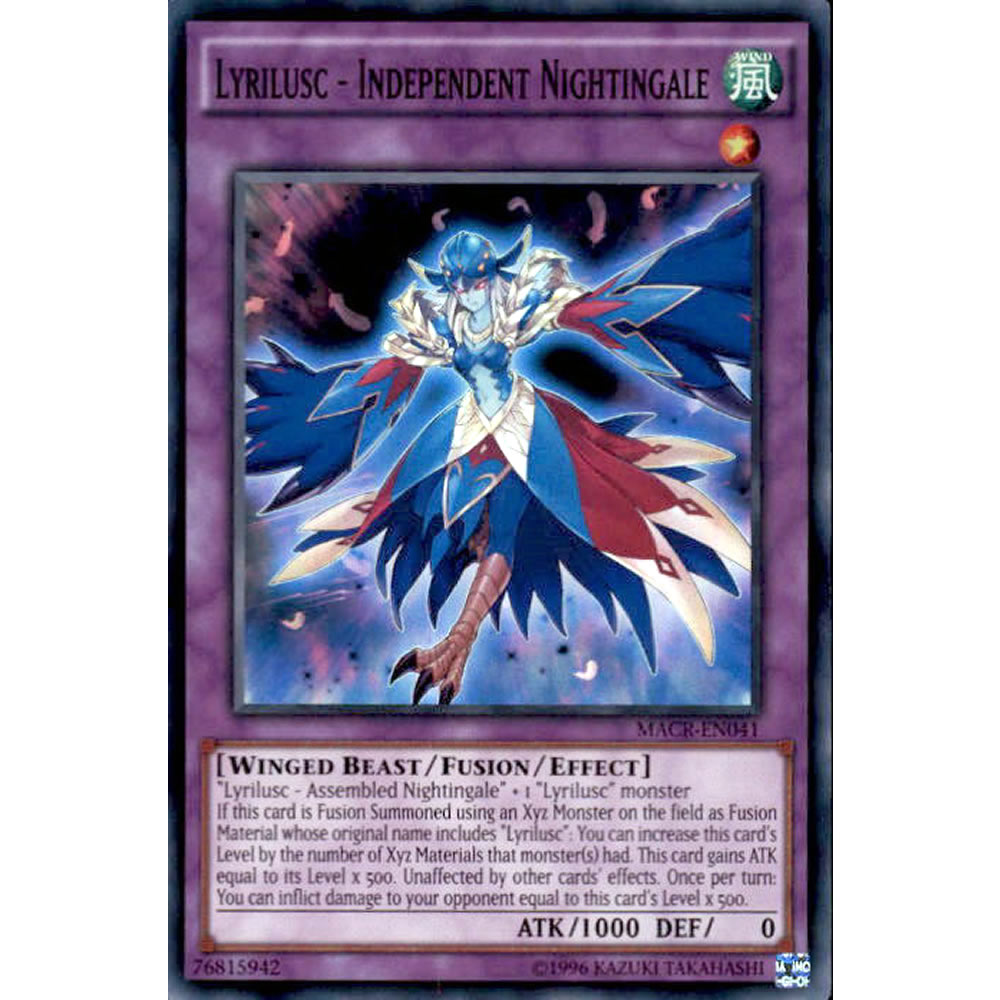 Lyrilusc - Independent Nightingale MACR-EN041 Yu-Gi-Oh! Card from the Maximum Crisis Set