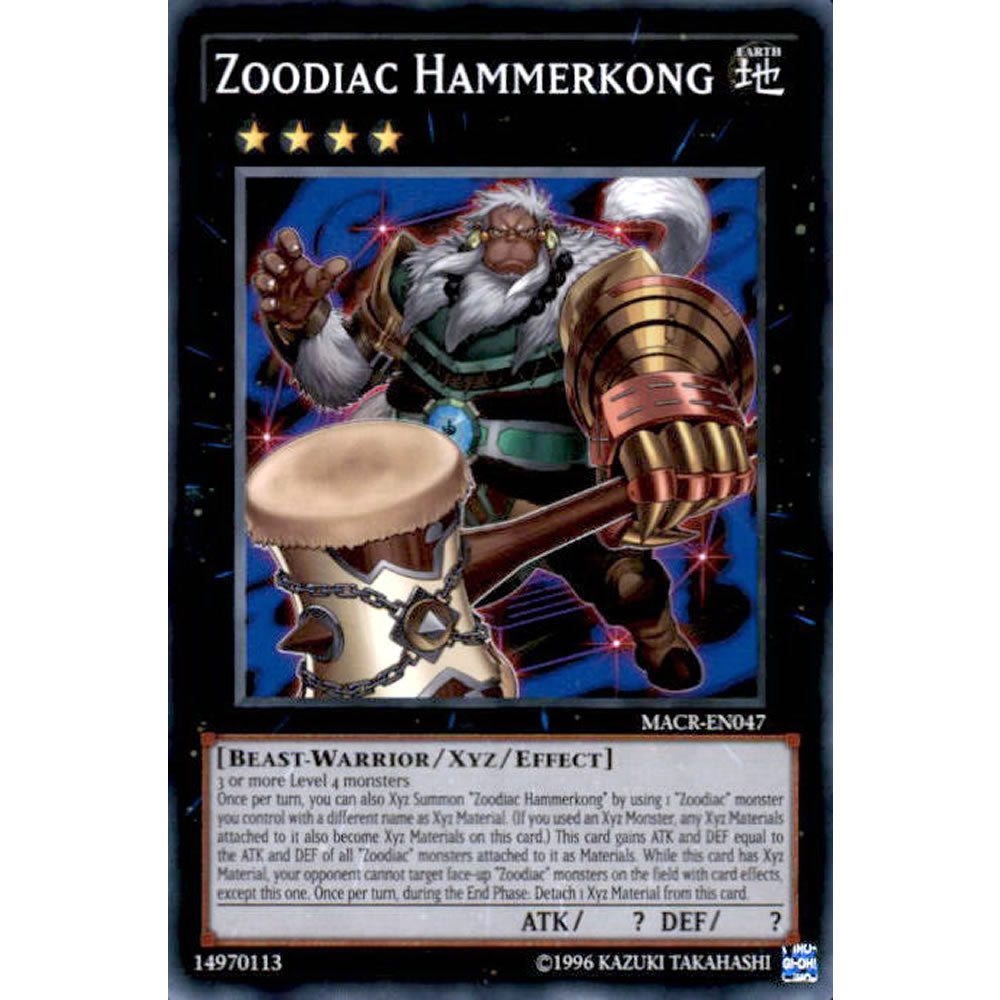 Zoodiac Hammerkong MACR-EN047 Yu-Gi-Oh! Card from the Maximum Crisis Set