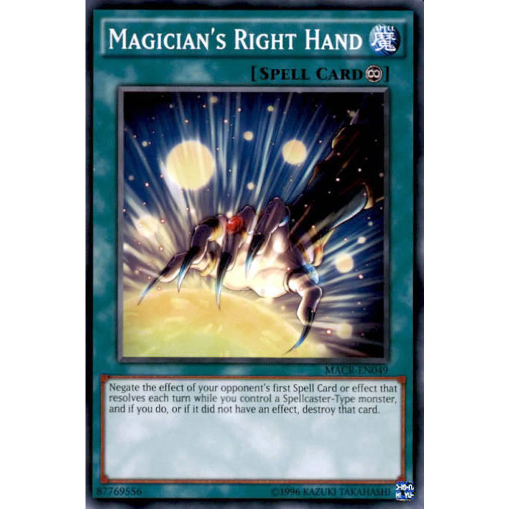 Magician's Right Hand MACR-EN049 Yu-Gi-Oh! Card from the Maximum Crisis Set