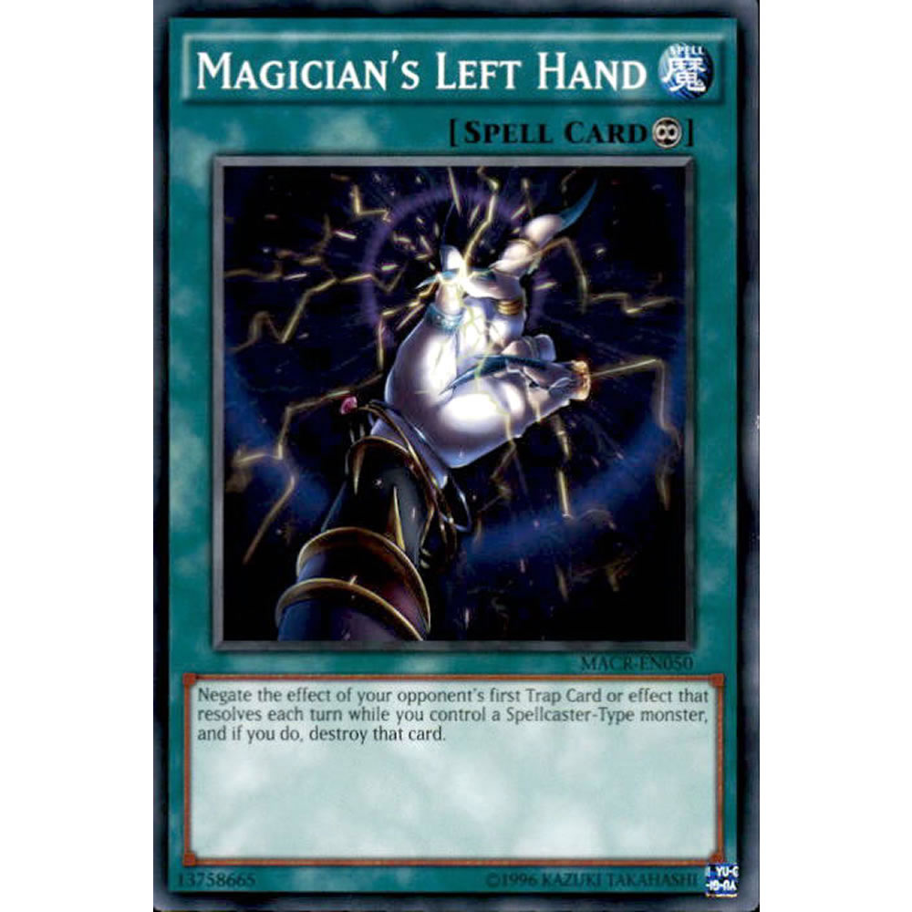 Magician's Left Hand MACR-EN050 Yu-Gi-Oh! Card from the Maximum Crisis Set