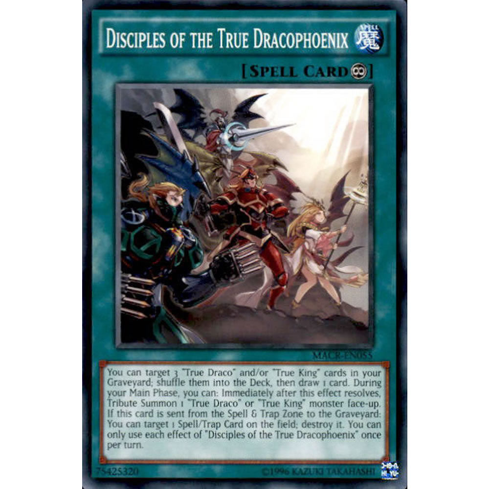Disciples of the True Dracophoenix MACR-EN055 Yu-Gi-Oh! Card from the Maximum Crisis Set