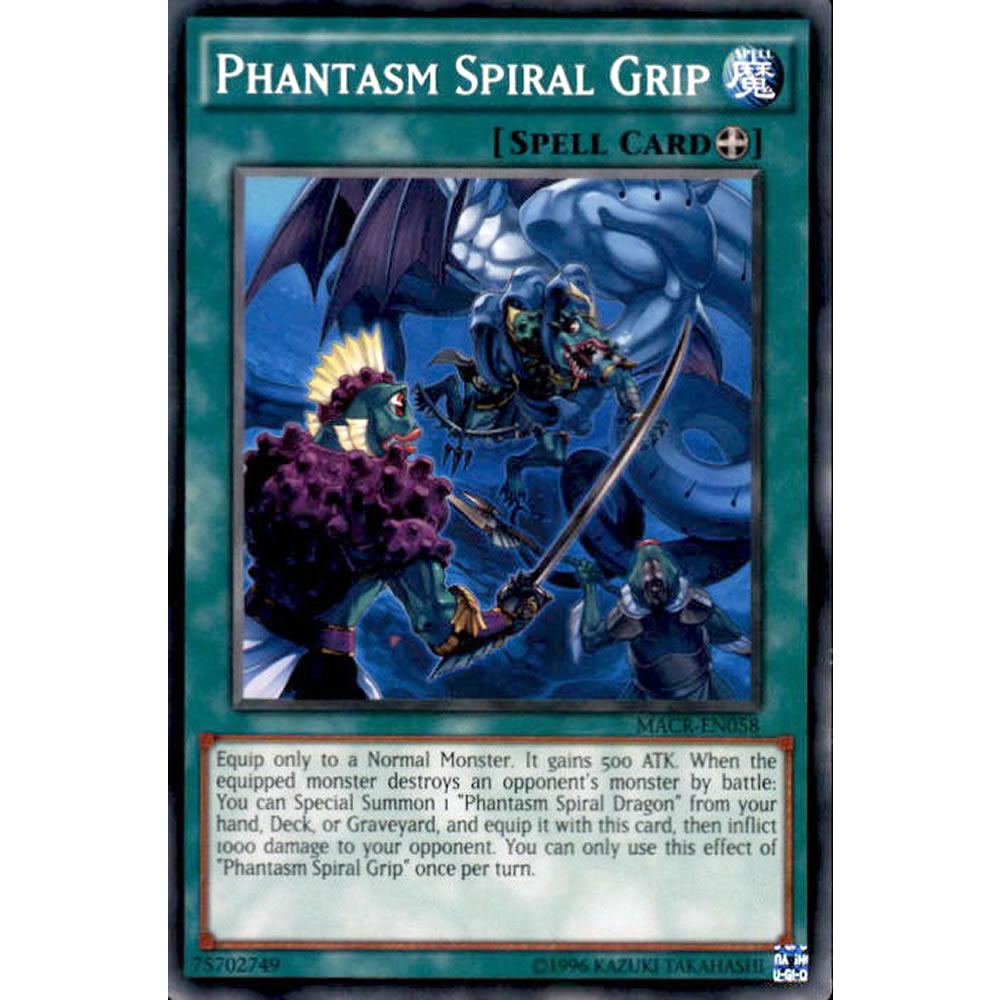 Phantasm Spiral Grip MACR-EN058 Yu-Gi-Oh! Card from the Maximum Crisis Set