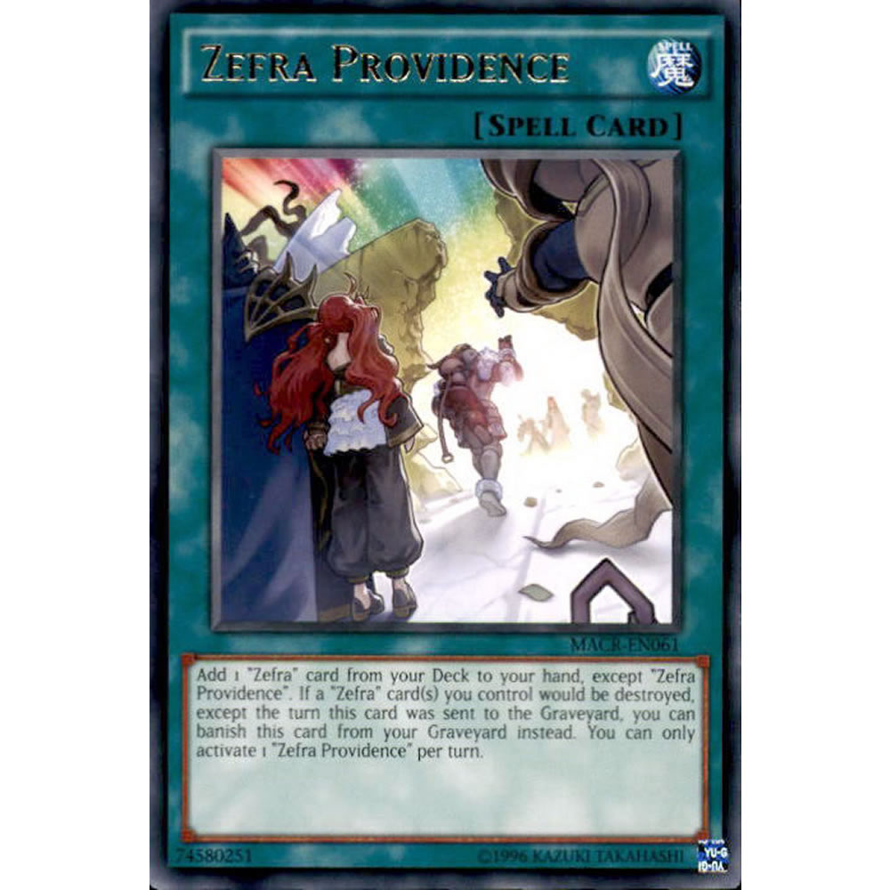 Zefra Providence MACR-EN061 Yu-Gi-Oh! Card from the Maximum Crisis Set